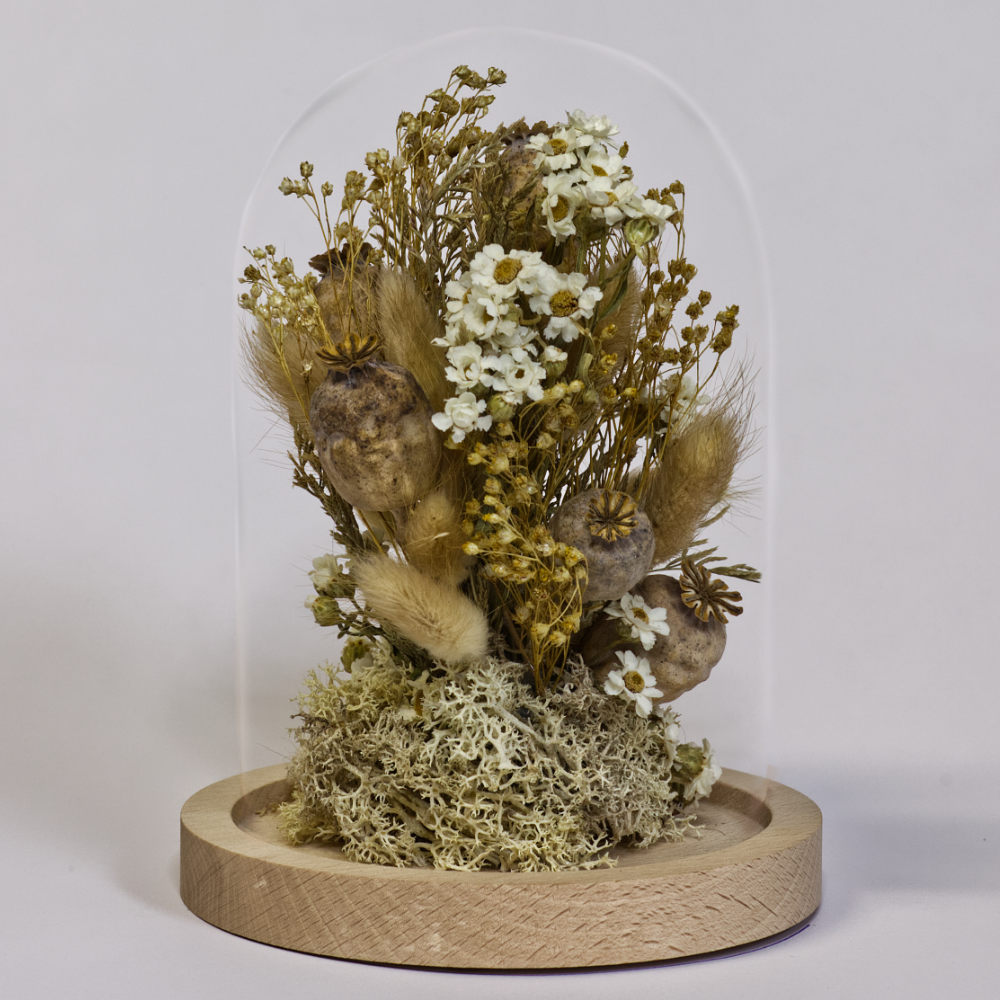 Campana di fiori essiccati Naturale 2