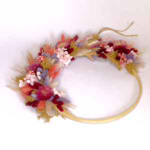 Ghirlanda di fiori essiccati Rosa