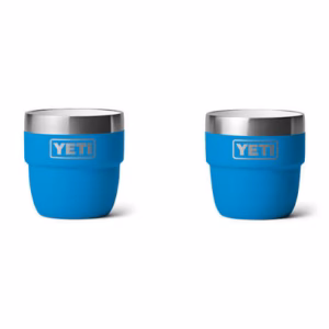YETI Rambler 4 oz Stackable Cups – Set 2 – Big Wave Blue