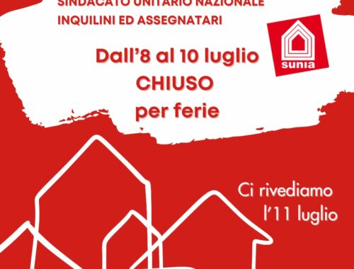 Uffici Sunia Forlì Cesena chiusi dall'8 al 10 luglio