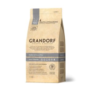 Grandorf Adult Sterilized al Coniglio e Riso Integrale per Gatti